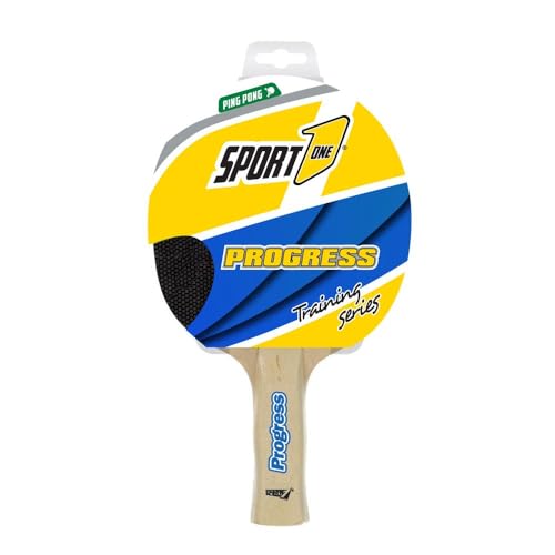 Sport One Progress, Racchetta Ping Pong Gioventù Unisex, Nero, 17X25X3 Cm