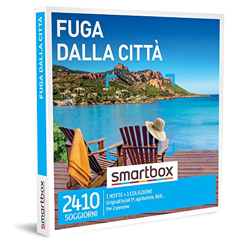 Smartbox - Cofanetto Regalo Fuga Dalla Città - Idea Regalo Originale - Una Notte Con Colazione Per 2 Persone