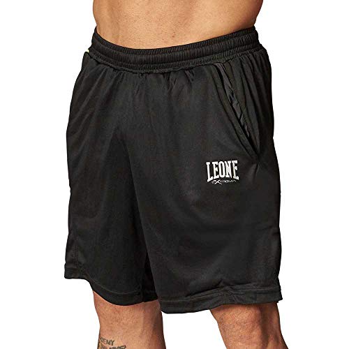 Leone 1947, Panta Logo Shorts, Nero, Xl, Abx112