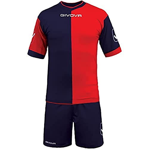 Givova Kit Combo Mc Blu/Rosso Tg. M