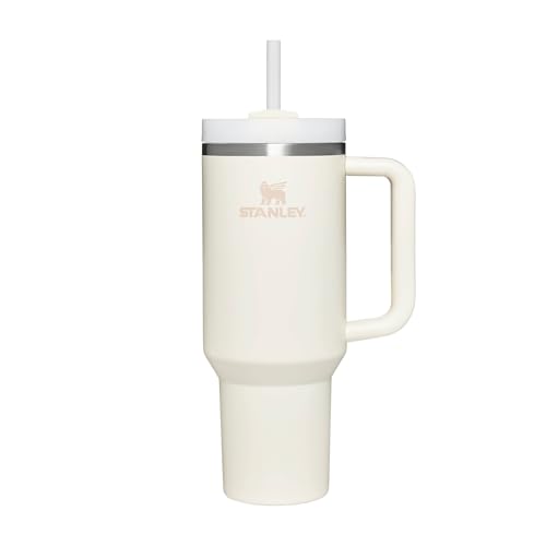 Stanley Quencher H2.0 Flowstate Borraccia Con Cannuccia 1.2L - Freddo Per 11 Ore - Con Ghiaccio Per 48 Ore - Senza Bpa - Tazza Termica Con Manico - Cr