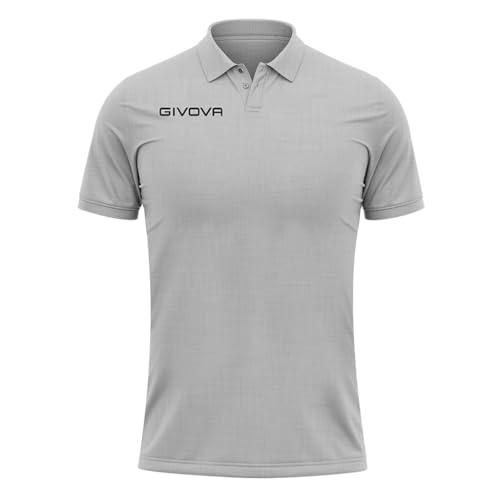 Polo Cotone Piquet Summer Grigio Melange Chiaro