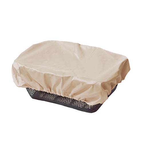 Nice 'N' Dry Cestino Per Bicicletta Con Copertura Antipioggia Beige