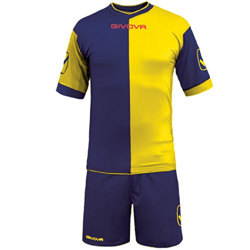 Givova Kit Combo Mc Blu/Giallo Tg. M