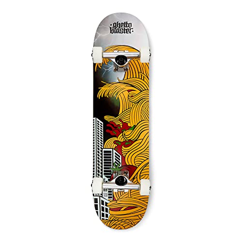Ghettoblaster Skateboard 80X20 Cm - Skateboard Bambino - Skateboard Adulto - Skateboard Da Trick Già Assemblato - Tavola In Acero 7 Strati - Cuscinett