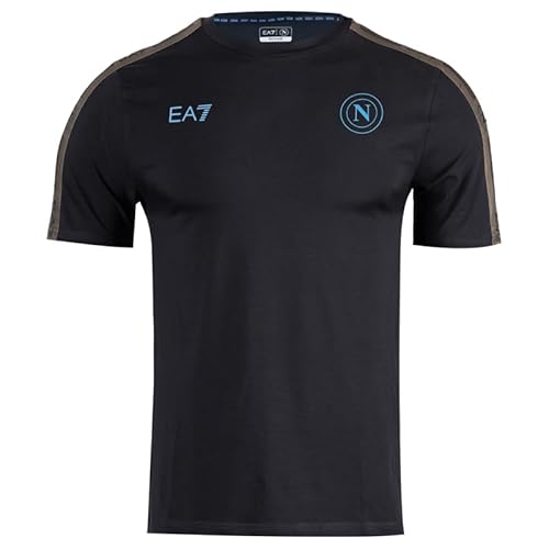 Ssc Napoli Maglia Rappresentanza, Ea7 Prodotto Ufficiale, Maglia Calcio Blu Navy Adulto 2024/2025 - L