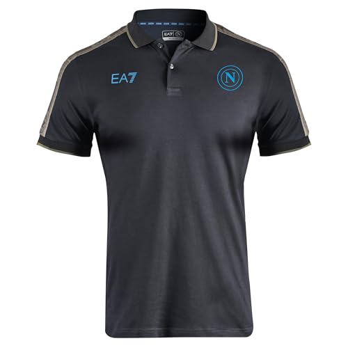 Ssc Napoli Polo Rappresentanza, Ea7 Prodotto Ufficiale, Maglia Calcio Blu Navy Adulto 2024/2025 - Xl