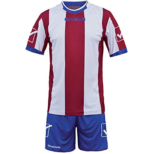 Givova Kit Catalano Mc Rosso/Bianco Tg. Xl