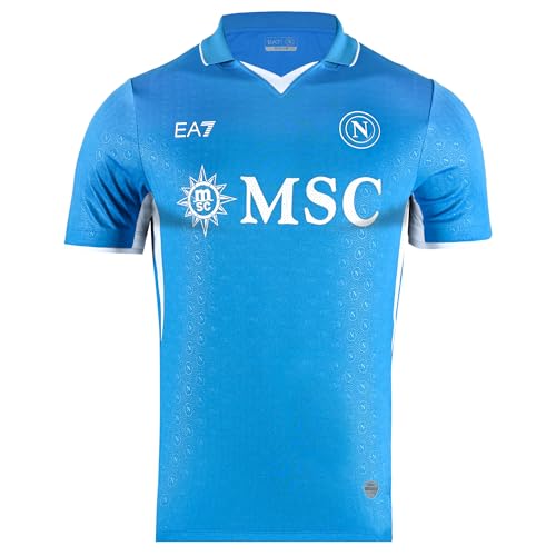 Ssc Napoli Maglia Gara Home, Ea7 Prodotto Ufficiale, Maglia Calcio Adulto 2024/2025 - Xl
