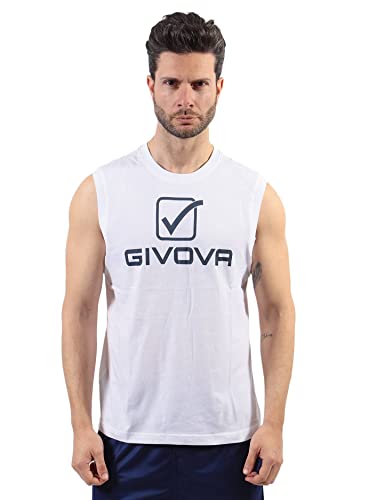 Givova Canotta Cotone Sponsor Logo Big Bianco
