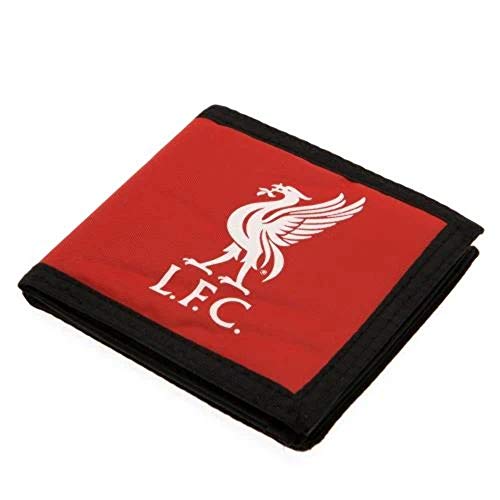 Liverpool Fc Crest-Portafogli In Nylon, Colore: Rosso