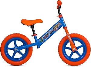 Magikbike Bicicletta Per Bambini Hot Wheels Balance Bike, Blu E Arancione, Per Bambini Da 1,5 A 4 Anni. Sellino E Manubrio Regolabili