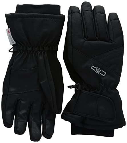 Cmp, Guanti Da Sci Da Donna In Twill, Nero, 7.5