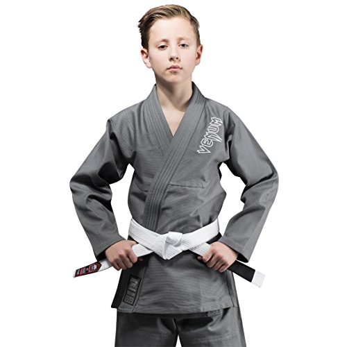 Venum Contender, Kimono Bjj Unisex Bambini, Grigio, C1