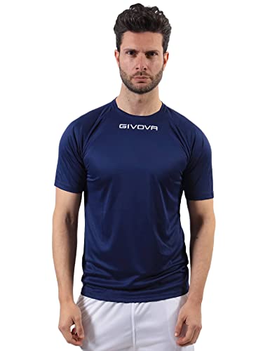 Givova Shirt Capo Interlock Blu Tg. Xl