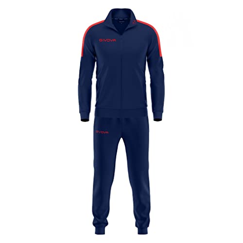 Givova Tuta Revolution Triacetato Blu/Rosso Tg. L