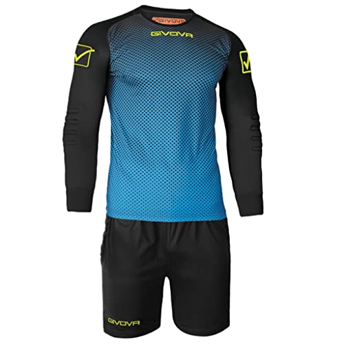 Givova Kit Manchester Portiere Celeste/Nero
