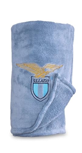 Only4Fan S.R.L. Plaid Lazio, Unisex Adulto, Celeste, Unica