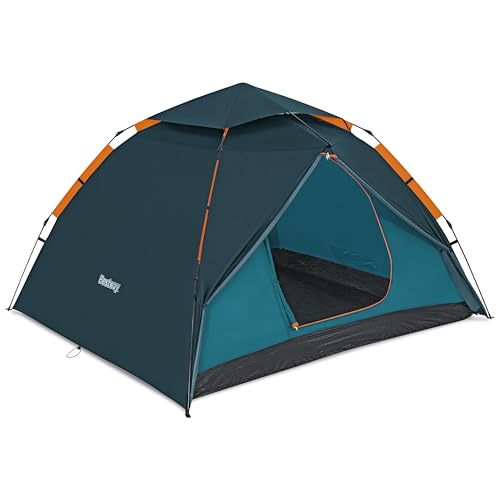 Bestway 68142 Tenda A 4 Posti Alpine Dome Con Sistema Swiftclick - 2,10 M X 2,40 M X 1,38 M, Verde