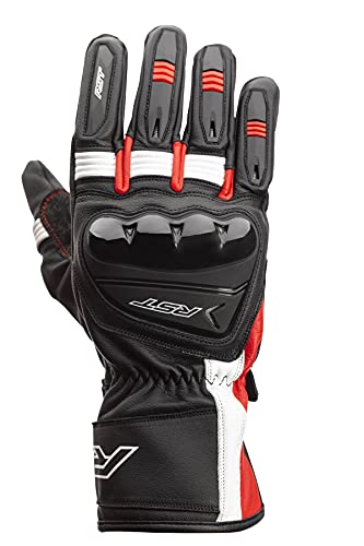815000170109Var - Guanti Da Moto Da Uomo Pilot Colore Nero/Rosso/Bianco Taglia 12-2Xl
