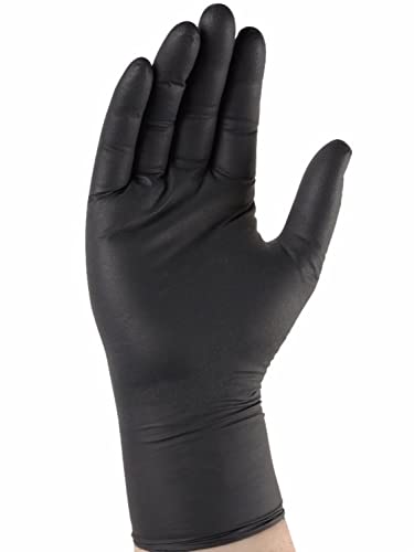 Auu500089 - Guanti In Nitrile Singer Freres - Nero - Confezione Da 100 - Taglia 8/9 - L