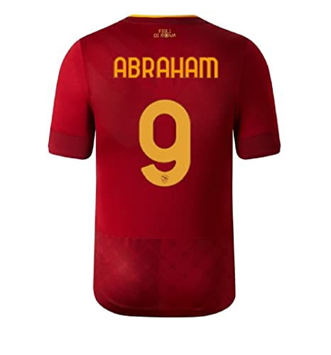 As Roma Kit Nameblock Number Home Tammy Abraham 9 Collezione Ufficiale 2022/2023, Adulto