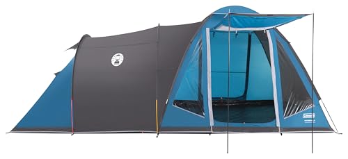 Coleman Waterfall 5 Tenda Familiare | Tenda Ibrida A Cupola-Tunnel Per 5 Persone Con Zona Giorno E Notte Separate | Facile Da Montare | Tenda Campeggi