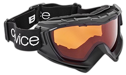 Black Crevice Skibrille, Occhiali Da Sci. Uomo, Nero Matte, Unica