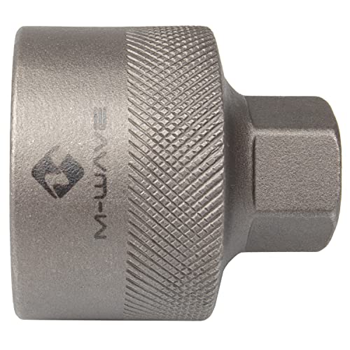 M-Wave External Bottom Bracket Mounting Tool, For 1/2 Drive & 24Mm Wrench, Steel, Suitable For Shimano/Truvativ/Raceface And Campagnolo Cups, Oem