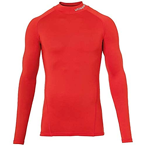 Uhlsport Distinction Pro Baselayer Turtle Neck, Oberbekleidung Bambini, Rot, 152