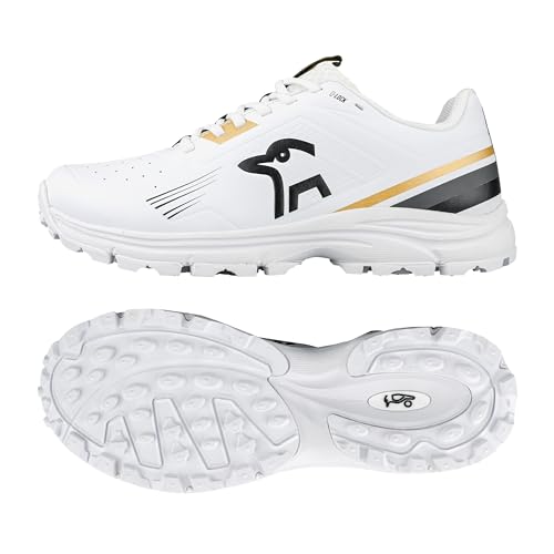 Kookaburra Kc 3.0 - Scarpa Da Cricket Con Suola In Gomma - Oro/Nero - 42