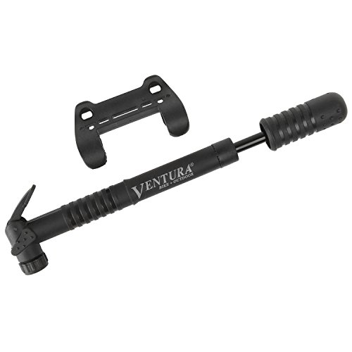 Ventura 470150, Mini, Plastic, Black, Holes Pump Pegs, Bracket, With Valve Adaptor For Dv/Fv/Av, On Card Unisex, Grigio, Standard