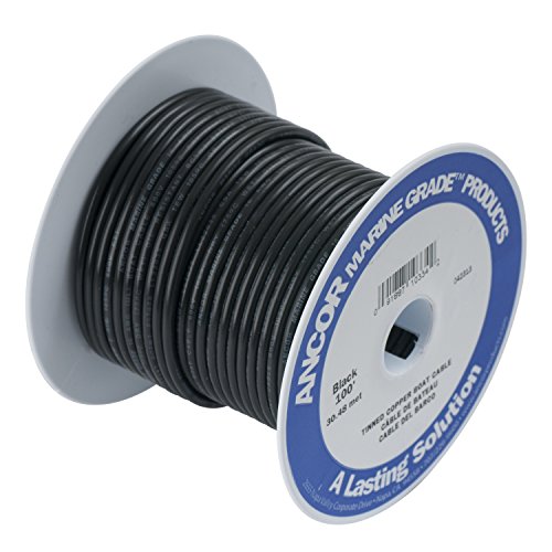 Ancor Tinned Copper Wire 16Awg (1Mm²) Black 250Ft, Dan-811 Other, Multicolor, One Size
