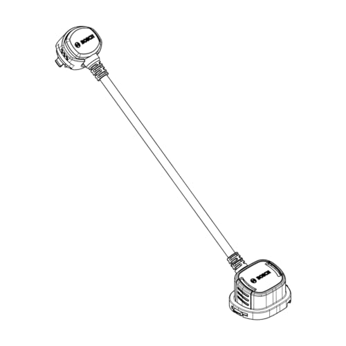 Absoluts Kabel, Kabelführung Abgewandt Von Akkuhalter, Bosch Powermore (Bch3925_50) -Cavo Con Passacavo Rivolto Verso Il Supporto Della Batteria, 50 M