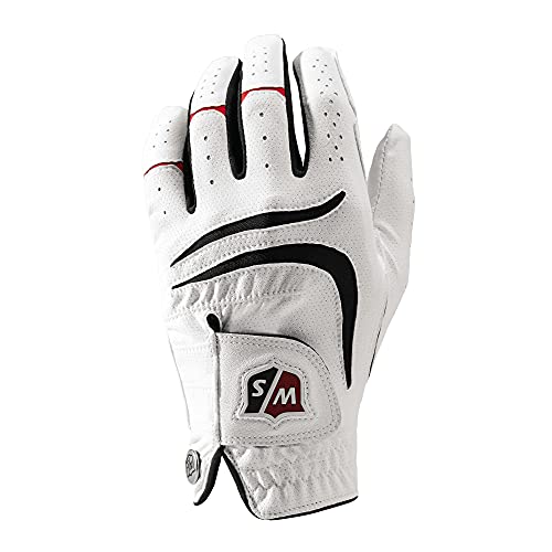 Wilson Grip Plus Guanto Da Golf, Mrh, Uomo, Bianco, M/L