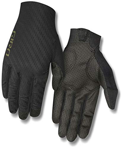 Giro Handschuhe, Rivet Cs-Guanti Unisex-Adulto, Nero/Verde Oliva, L