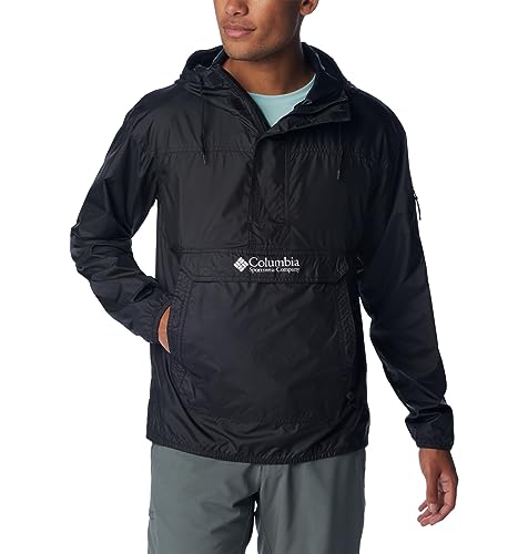 Columbia Challenger Windbreaker, Giacca A Vento Leggera Uomo, Black, Taglia S