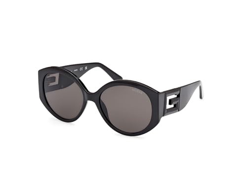Guess Gu7917, Occhiali Da Sole Donna, Nero Lucido (Nero), Taglia Unica