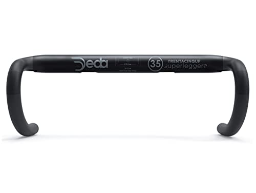 Deda Elementi Superleggera 35 Carbon Ud, H/Bar 46 Cm, Pob Finish, My18, Manubrio Unisex Adulto, Nero, 461815
