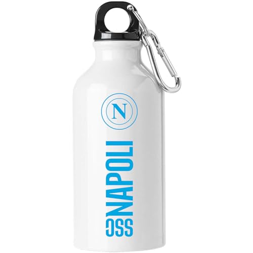 Ssc Napoli Borraccia Bianca In Alluminio, 400 Ml