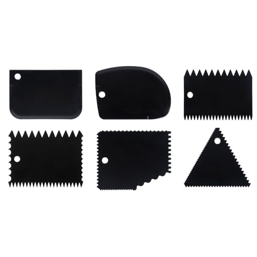Ideen Mit Herz Spatola Strutturale E Raschietto In Plastica, Set Da 6 Pezzi, Spatola Per Colla, Spatola Per Pittura, Spatola Per Superficie, Spatola D