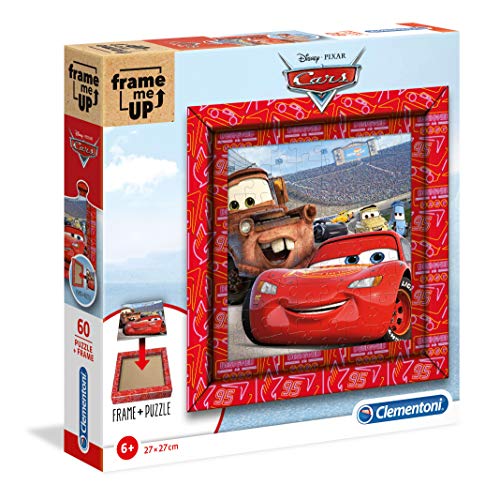 Clementoni - 38802 - Frame Me Up - Disney Cars - 60 Pezzi - Made In Italy - Puzzle Cornice Bambino 6 Anni