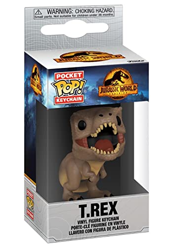 Funko Pop! Keychain: Jw3 - T-Rex - T.Rex - Jurassic Park- Mini Figura In Vinile Da Collezione Novità Portachiavi - Riempitivi Per Calze - Idea Regalo 