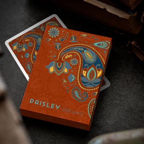 Solomagia Mazzo Di Carte Plastic Paisley Poker Red Playing Cards By Dutch Card House Company