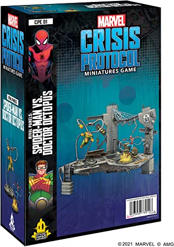 Atomic Mass Games Marvel Crisis Protocol Rival Panels Spider-Man Vs Doctor Octopus - Gioco Da Tavolo Per 2+ Giocatori, Età 14+