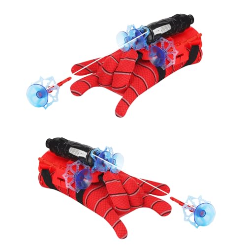 Set Di 2 Spider Launcher Glove,Guanti Da Lanciatore Web Shooter Spider,Guanto Lanciatore Per Spider,Launcher Glove Spider,Giocattoli Educativi Per Bam