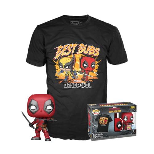 Funko Pop! & Tee: Deadpool 3 - M - T-Shirt, Maglietta Vestiti A Maniche Corte Con Figura In Vinile Da Collezione - Idea Regalo Giocattoli Per Gli Adul