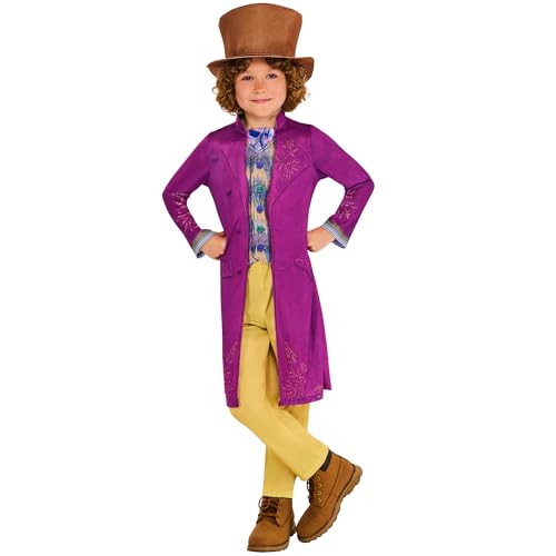 Rubies Costume Ufficiale Warner Brothers Willy Wonka Per Bambini, Taglia 7-8 Anni
