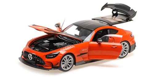 Minichamps 110032024 - Mercede. A-M-G Gt Black Series Orange With Silver Wheels 2021 - Scala 1/18 - Auto In Miniatura Da Collezione