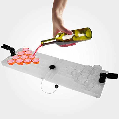 Shotpong Espansione Ideale Per Gli Amanti Della Birra Pong. Mini Beer Pong Ideale Per Feste, Festival Come Regalo O Per Il Pre-Ricottura, Set Per Brev
